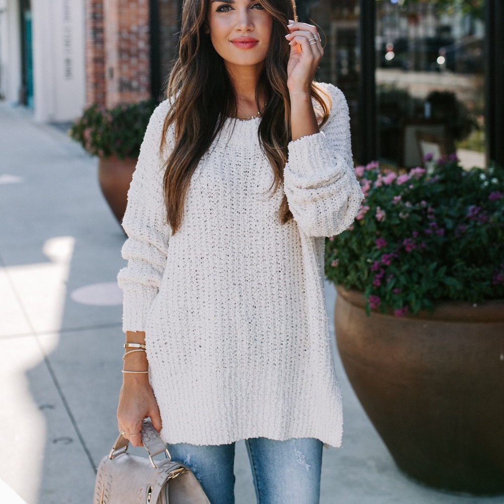 Vici Vice Versa Knit Sweater — Sweet Cream